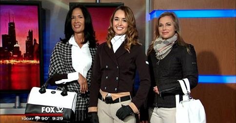 Chicago Hunter Derby models Lynn (left), Hannah (middle), and Kimberly (right).