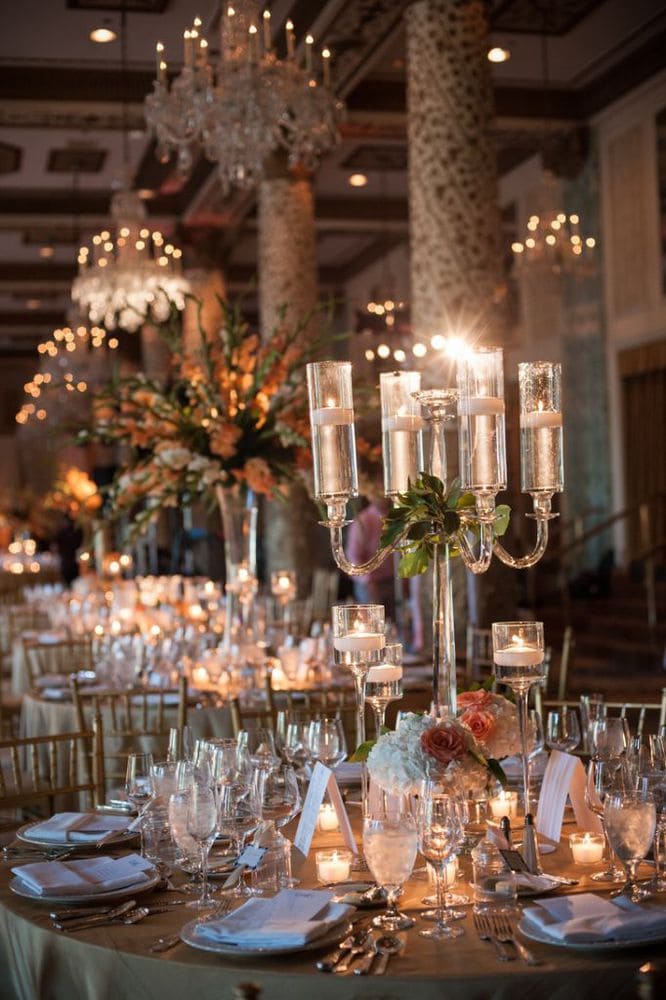 Chicago-Wedding-The-Knot-Drake-Hotel-Floating-Candelabra-Centerpieces