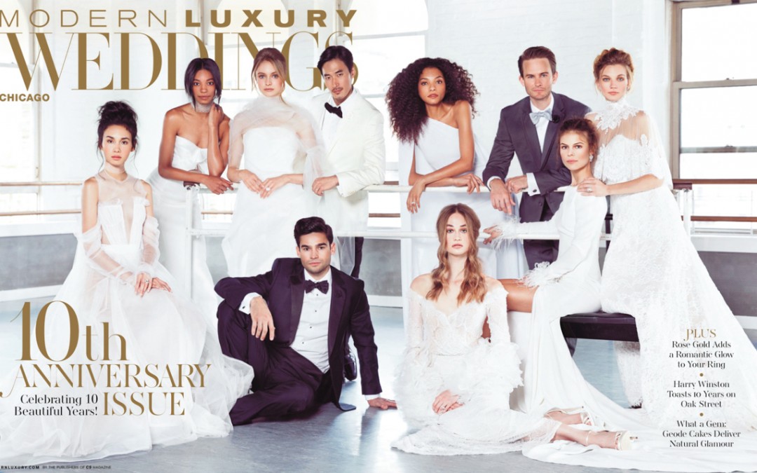 10th Anniversary Edition of Modern Luxury Weddings Chicago features MDE!