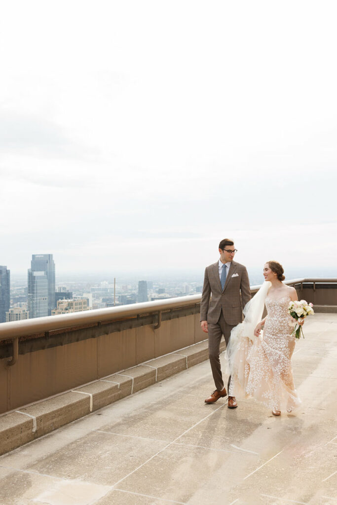 Chicago rooftop wedding