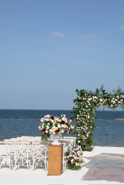 Beachfront destination wedding in Andaz Mayakoba, Mexico.