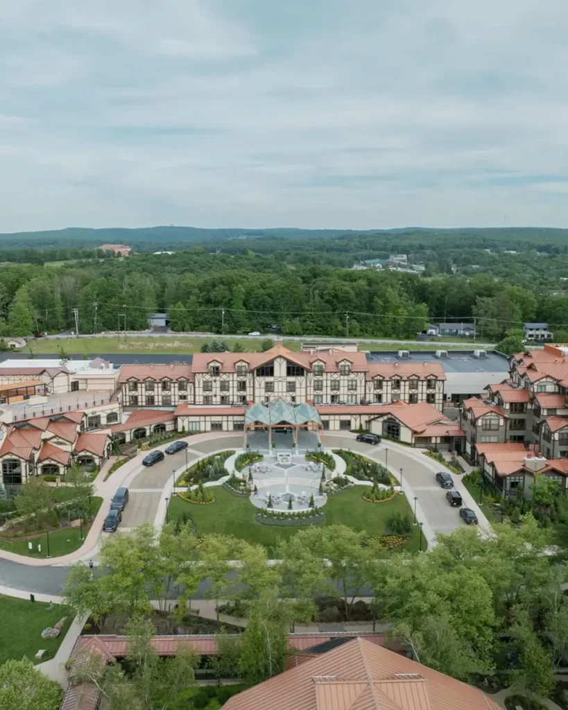 Aerial photo of Engage Luxury Business Summit 2024 in Nemacolin hotel.