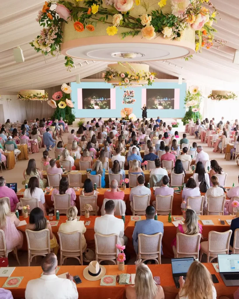 Wide angle photo of seminar during Engage Luxury Business Summit 2024 in Nemacolin.